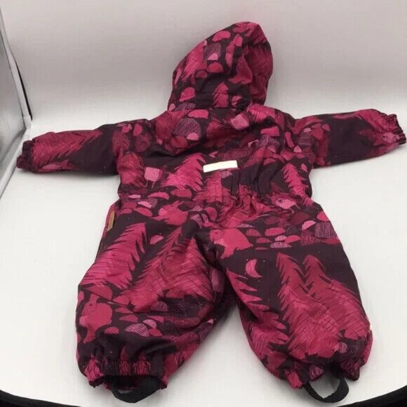 Reimatec Infant Girls Snowsuit Size 9-12 Months Waterproof Windproof Finland - Picture 8 of 12
